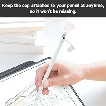 Apple Pencil 1st Gen Replacement Cap with Silicone Holder