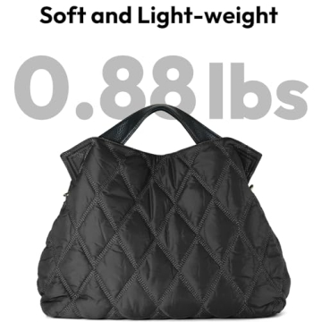 Stylish Lightweight Quilted Tote Bag for Women - Spacious & Chic