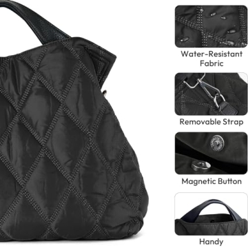 Stylish Lightweight Quilted Tote Bag for Women - Spacious & Chic