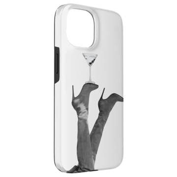 Trendy Y2K Martini Heels Case for iPhone 15