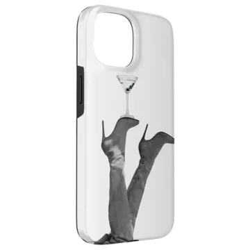 Trendy Y2K Martini Heels Case for iPhone 15