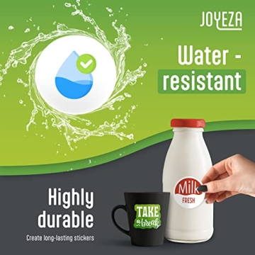 JOYEZA Premium Vinyl Sticker Paper, Waterproof & Versatile