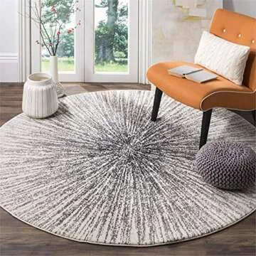 SAFAVIEH Evoke Rug: Easy Care & Stylish Design 4ft Round