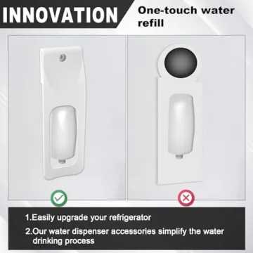 One-Hand Water Dispenser Lever for Refrigerators