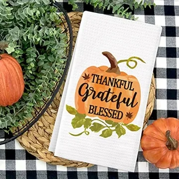 Vansolinne Fall Kitchen Towels - 4-Pack Functional Decor