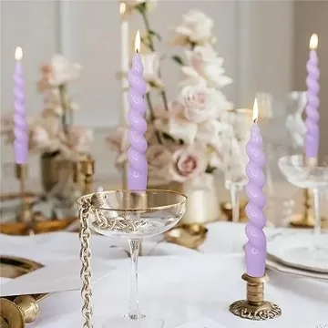 Gedengni Spiral Taper Candle for Elegant Home Decor