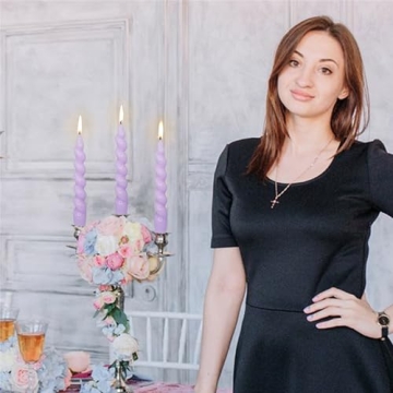 Gedengni Spiral Taper Candle for Elegant Home Decor