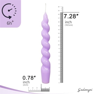 Gedengni Spiral Taper Candle for Elegant Home Decor