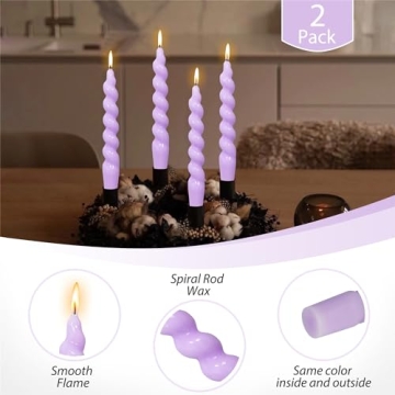 Gedengni Spiral Taper Candle for Elegant Home Decor