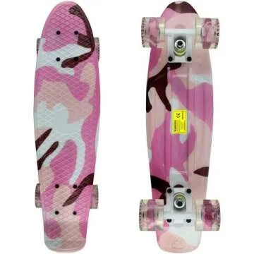 Mini Cruiser Skateboard for Kids - 22 Inch Retro Style