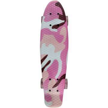 Mini Cruiser Skateboard for Kids - 22 Inch Retro Style
