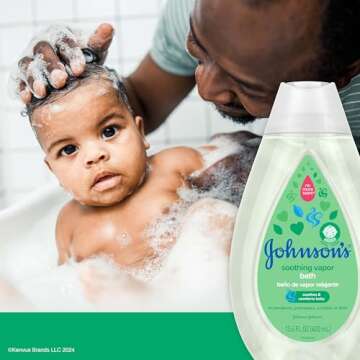 Johnson’s Baby Vapor Bath with Soothing Aromas to Relax Babies Tear-Free & Hypoallergenic, 13.6 Fl...