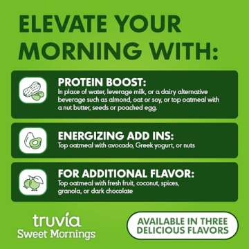 Truvia® Maple Instant Oatmeal – 12g Protein, No Sugar Added