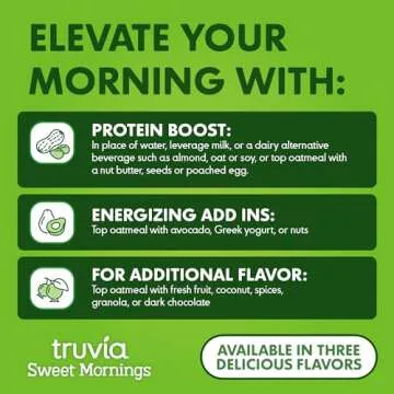 Truvia® Maple Instant Oatmeal – 12g Protein, No Sugar Added
