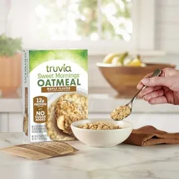 Truvia® Maple Instant Oatmeal – 12g Protein, No Sugar Added