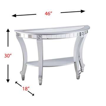 Furniture HotSpot Silver Mirrored Console Sofa Table