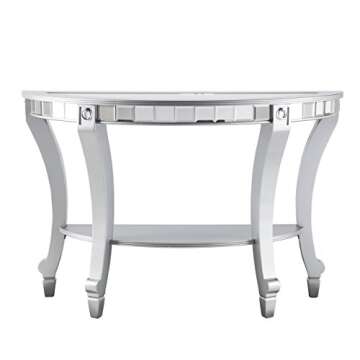 Furniture HotSpot Silver Mirrored Console Sofa Table