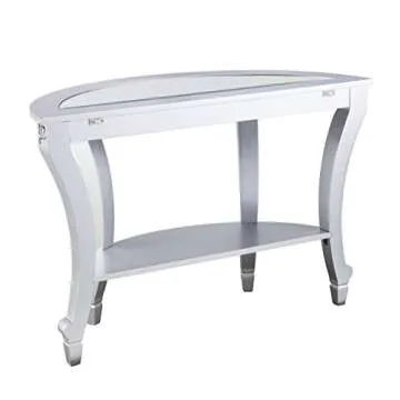 Elegant Silver Mirrored Console Table for Home Decor