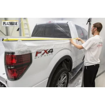 PlazMask Pre-Taped Masking Film for Effortless Painting