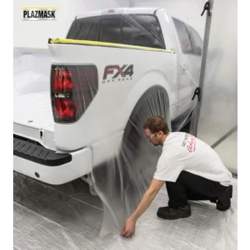 PlazMask Pre-Taped Masking Film for Effortless Painting