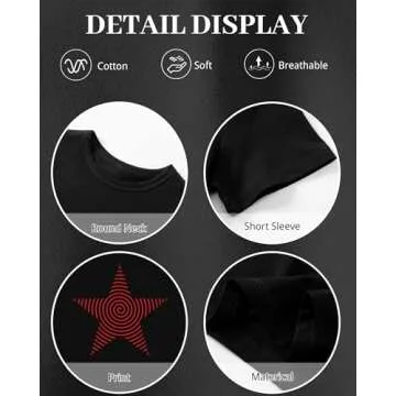 Cayxatiu Star Graphic Baby Tees Crop Tops for Women Y2k Grunge Aesthetic Shirt Sexy Cropped Tshirt Short Sleeve for Teens(Black,M)