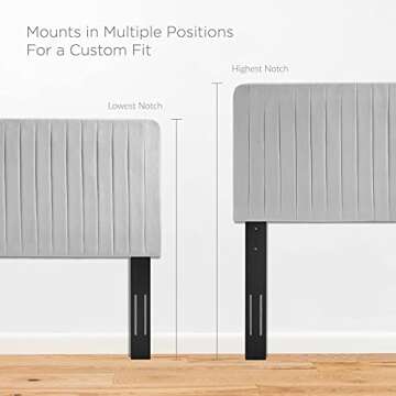 Modway Milenna Channel Tufted Performance Velvet Headboard