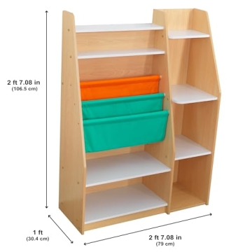 KidKraft Pocket Storage Bookshelf for Kids