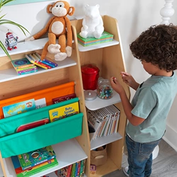 KidKraft Pocket Storage Bookshelf for Kids