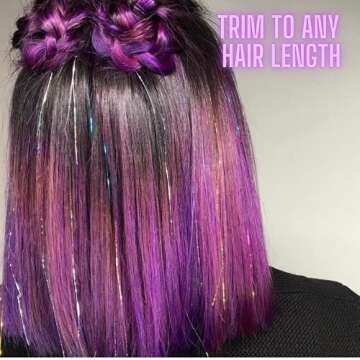 Hair Tinsel Strands - Rainbow Glitter Extensions for Everyone