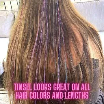 Hair Tinsel Strands - Rainbow Glitter Extensions for Everyone