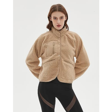 QIBABU Women's Fuzzy Fleece Jacket – Warm and Stylish