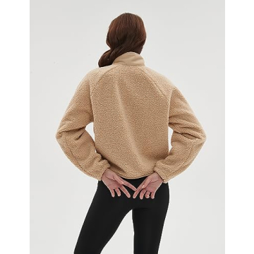QIBABU Women's Fuzzy Fleece Jacket – Warm and Stylish