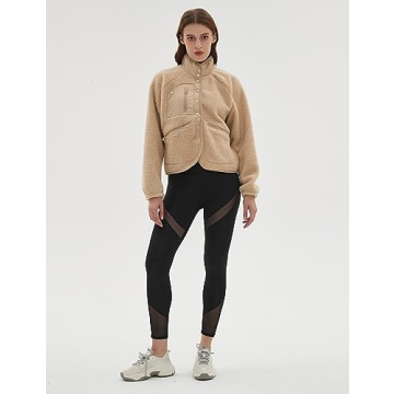 QIBABU Women's Fuzzy Fleece Jacket – Warm and Stylish