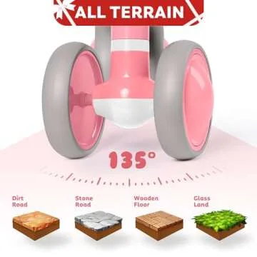 Balance Bike for 1 Year Old Girls - Fun & Safe