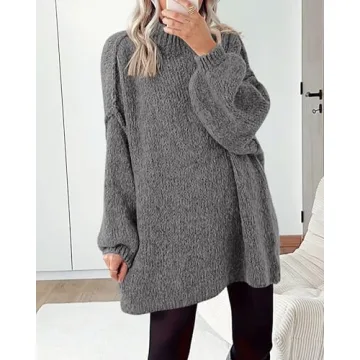 Stylish BTFBM Women's Long Pullover Sweater - Perfect for Fall Winter