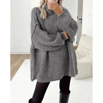 Stylish BTFBM Women's Long Pullover Sweater - Perfect for Fall Winter