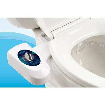 Astor Non-Electric Mechanical Bidet Toilet Seat Attachment