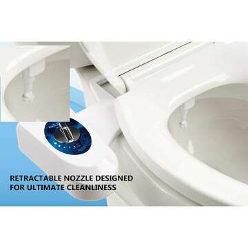 Astor Non-Electric Mechanical Bidet Toilet Seat Attachment