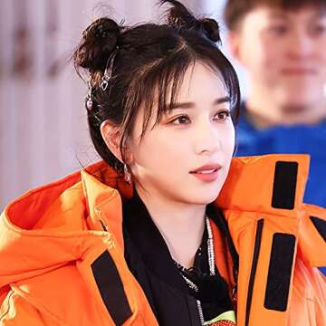 Snap Hair Clips for Women Girls Hair Barrettes Clips for Thick Thin Hair Metal Heart Star Silver Gothic Halloween Barrettes