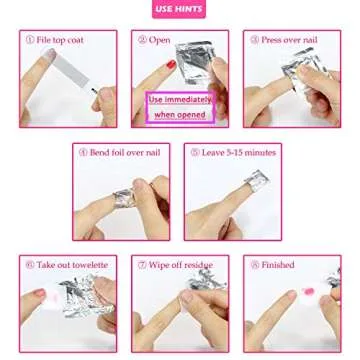 MIILYE Nail Polish Remover Wipes - Easy Gel Polish Removal