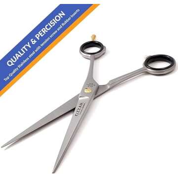 Professional Hair Cutting Scissors | Barber Scissors/Shears - 440c Carbon reinforced Japanese Stainl...