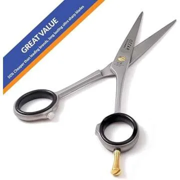 Professional Hair Cutting Scissors | Barber Scissors/Shears - 440c Carbon reinforced Japanese Stainless Steel Hair Scissor Best for hairdressing with very sharp blades (6.5 inches)