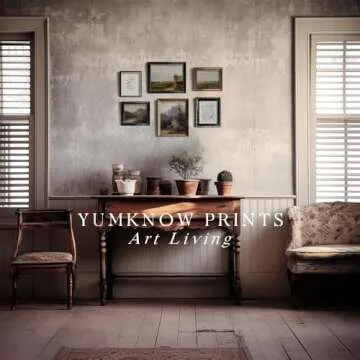 Vintage Farmhouse Wall Decor - Nature Deer Flower Neutral Wall Art for Boho French Country Kitchen Bathroom Bedroom Picture Poster Print Green Room Decor Aesthetic Botanical Cottagecore 6 Set Unframed