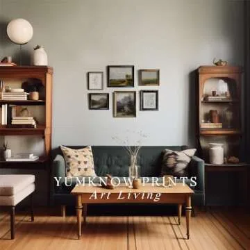 Vintage Farmhouse Wall Decor - Nature Deer Flower Neutral Wall Art for Boho French Country Kitchen Bathroom Bedroom Picture Poster Print Green Room Decor Aesthetic Botanical Cottagecore 6 Set Unframed