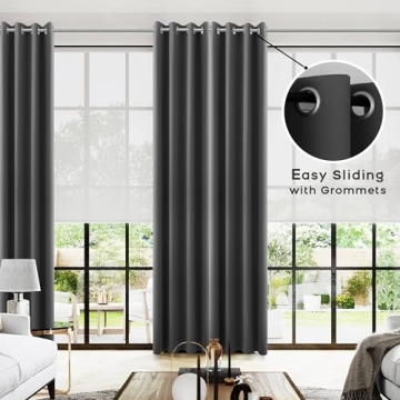 Stylish Dark Gray Blackout Curtains for Your Home Decor
