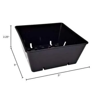 Bootstrap Farmer 5 x 5 Seed Tray Inserts Extra Strength, 80 Pack Black, Grow Microgreens, Wheatgrass Seeds, Hydroponic 801 Trays