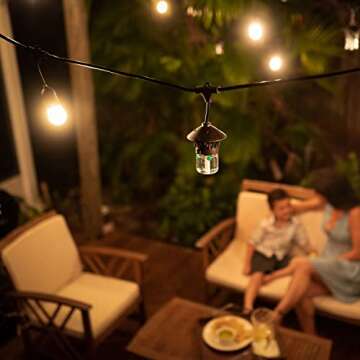 TIKI Brand Bitefighter Outdoor LED Weatherproof Proven Mosquito Repellent String Lights 36 Ft, Inclu...