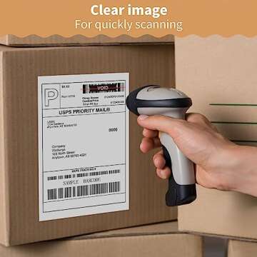 MBLABEL Direct Thermal Labels, Thermal Shipping Labels, 4x6 Mailing Label (Stack, 500 Labels)