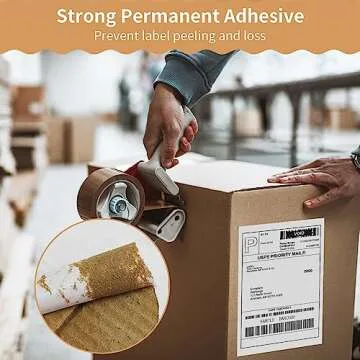 MBLABEL Direct Thermal Labels, Thermal Shipping Labels, 4x6 Mailing Label (Stack, 500 Labels)