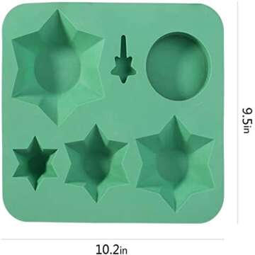 SGQCAR Christmas Silicone Baking Mold - Non-Stick & Flexible Holiday Baking Tool